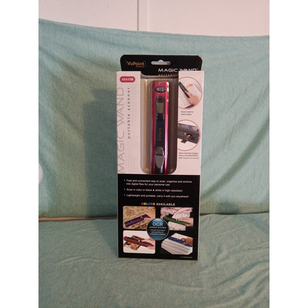 VuPoint Magic Wand Portable Scanner PDS-ST415R-RED - In BOX